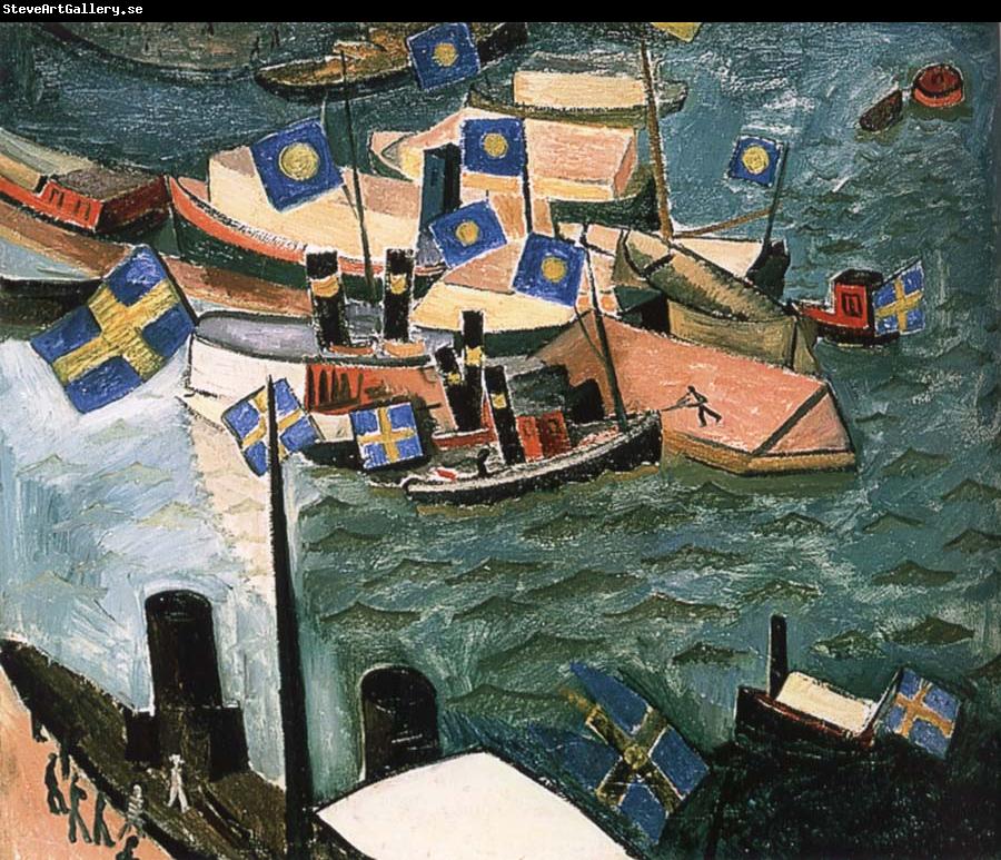 Isaac Grunewald The flag in Port